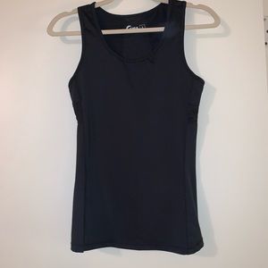 Zyia black distance zipper tank size small